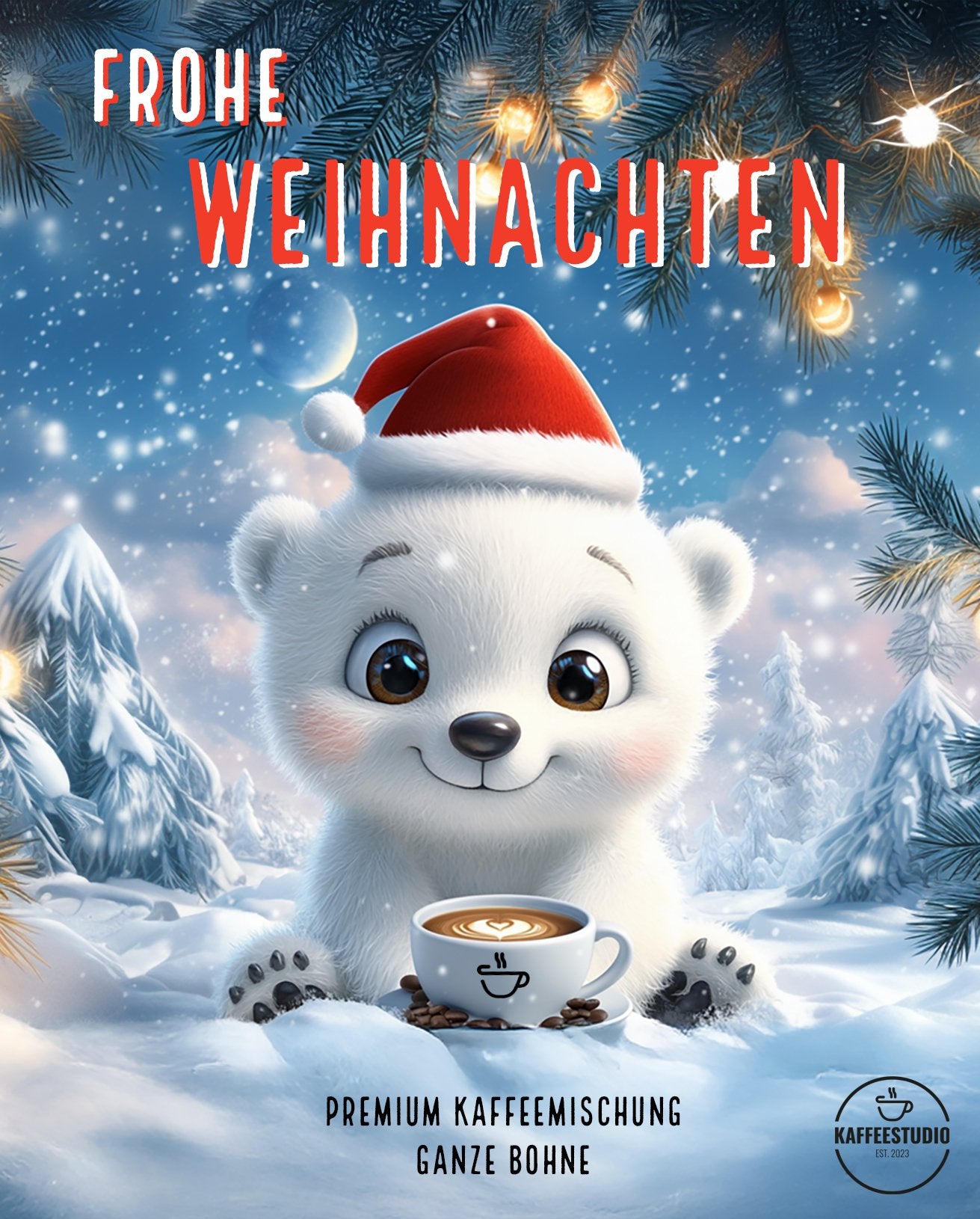 Geschenk Kaffee Weihnachten 'XMAS BLACK' - Premium Kaffeebohnen - Kaffeestudio.at