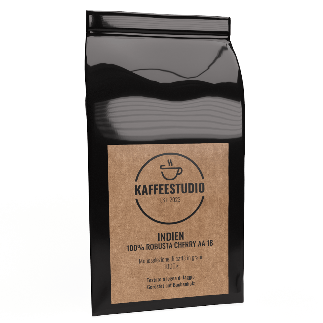 INDIEN CHERRY AA 100% ROBUSTA | fast null Säure - Kaffeestudio Shop