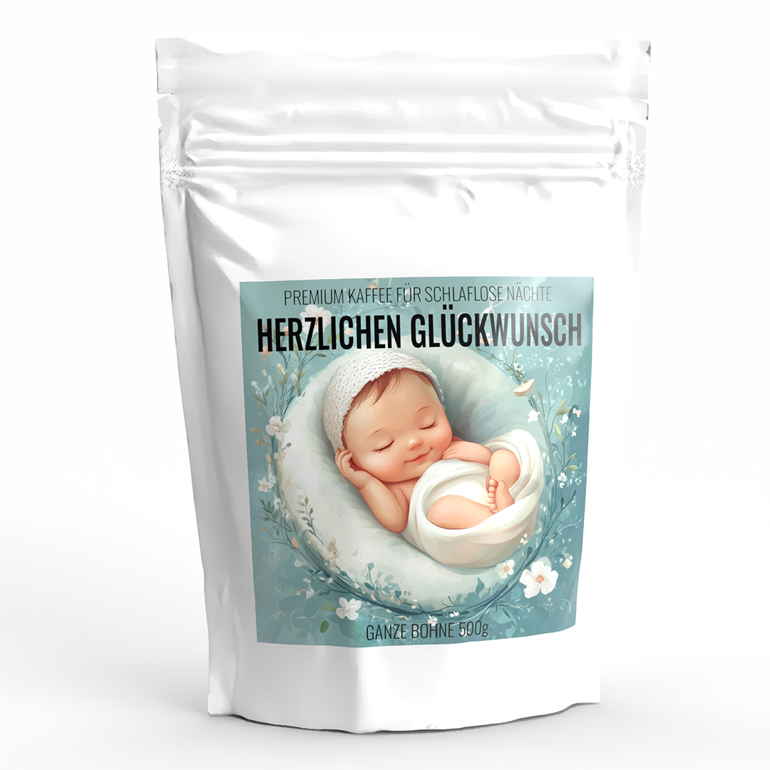 Geschenk Kaffee 'BABY BOY' - Premium Kaffeebohnen