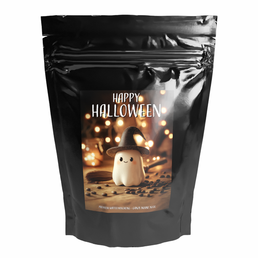 Geschenk Kaffee 'HAPPY HALLOWEEN Motiv 3' - Premium Kaffeebohnen