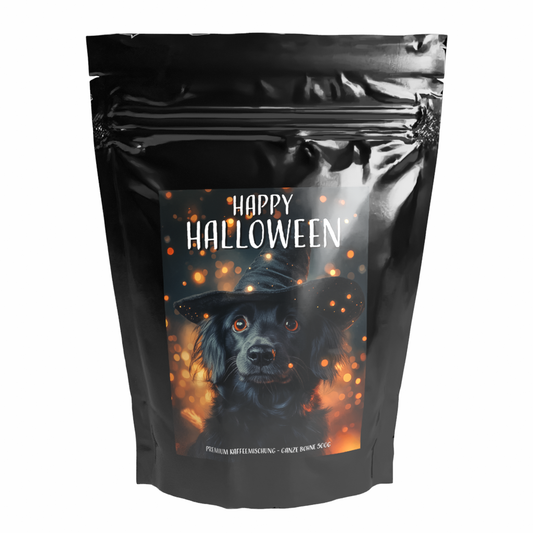 Geschenk Kaffee 'HAPPY HALLOWEEN Motiv 7' - Premium Kaffeebohnen