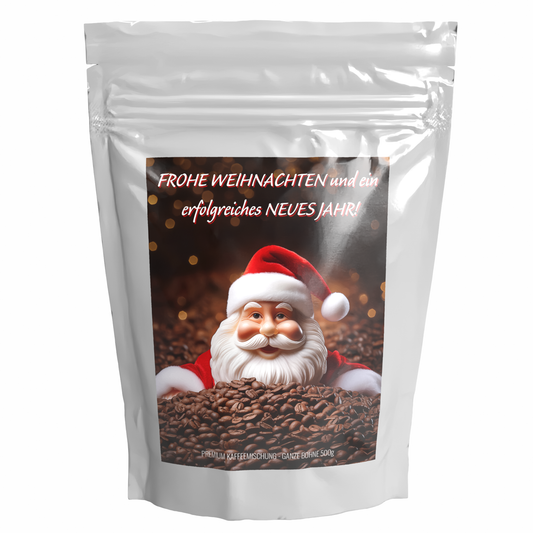 Geschenk Kaffee Weihnachten 'SANTA CLAUS' - Premium Kaffeebohnen