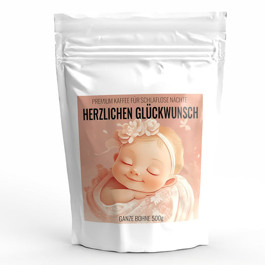 Geschenk Kaffee 'BABY GIRL' - Premium Kaffeebohnen - Kaffeestudio.at