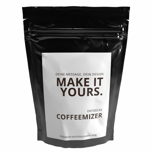 Geschenk Kaffee 'Coffeemizer' - Etikett online gestalten - Kaffeestudio Shop