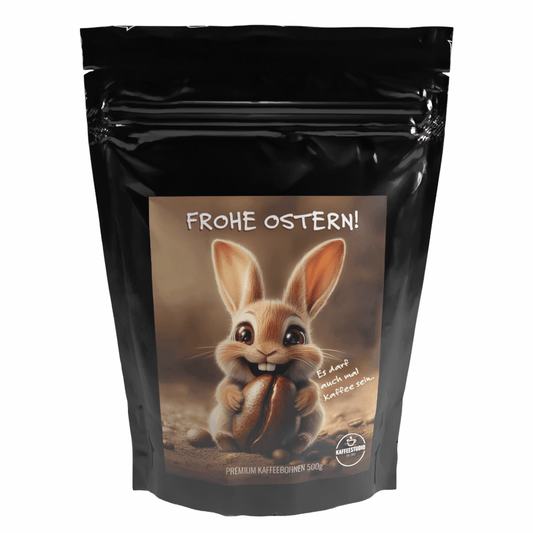 Geschenk Kaffee 'FROHE OSTERN' Motiv 4 - Premium Kaffeebohnen - Kaffeestudio Shop