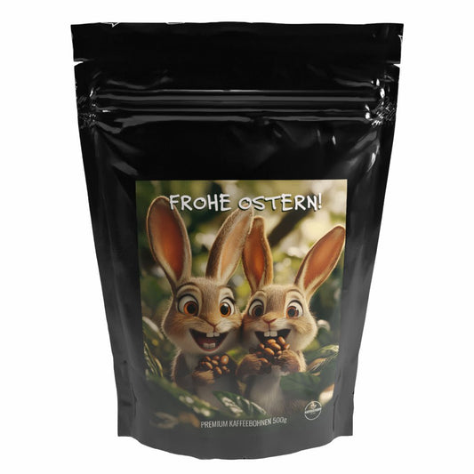 Geschenk Kaffee 'FROHE OSTERN' Motiv 5 - Premium Kaffeebohnen - Kaffeestudio Shop