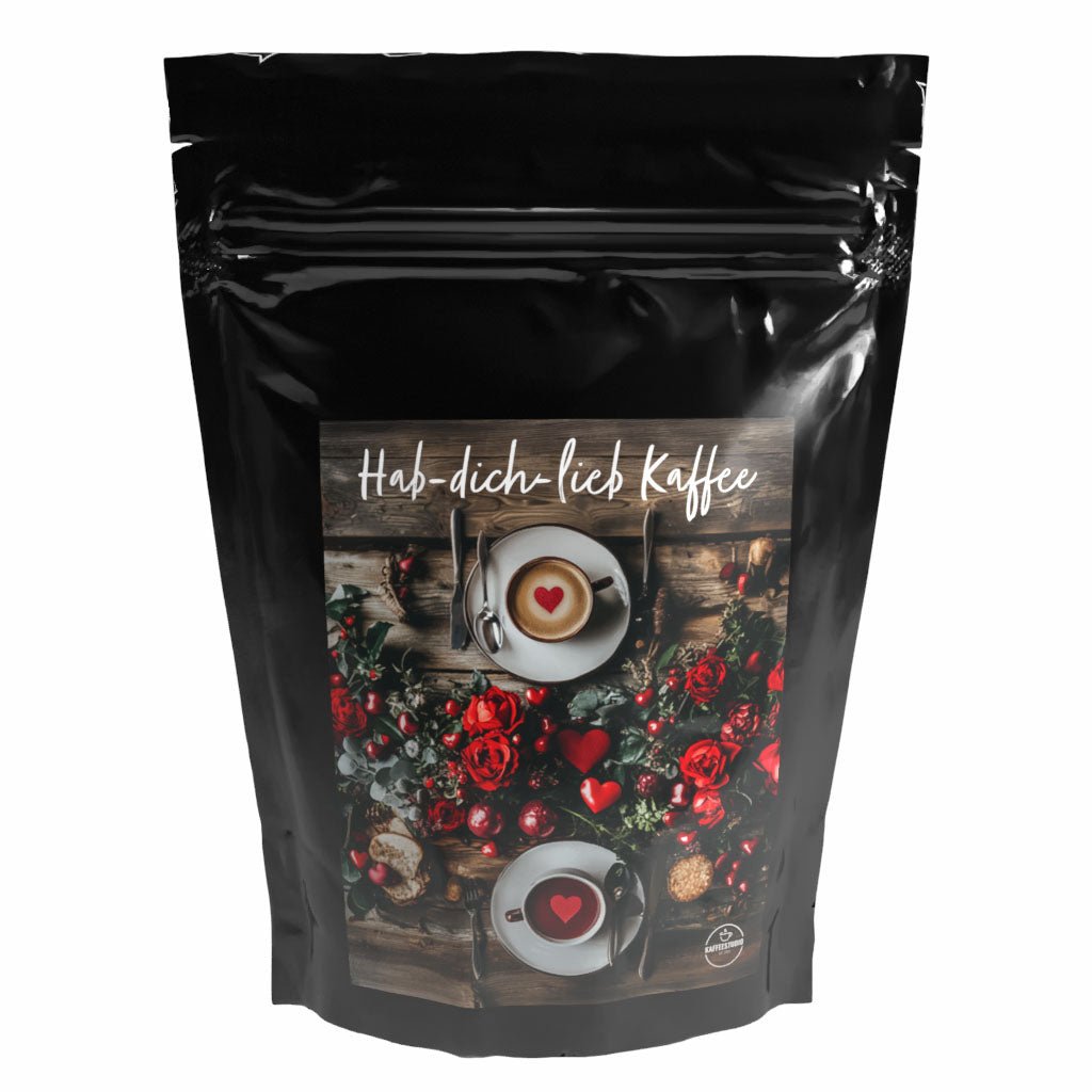 Geschenk Kaffee 'HAB DICH LIEB' - Premium Kaffeebohnen