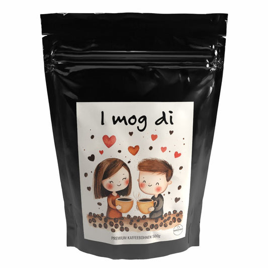 Geschenk Kaffee 'I MOG DI' - Premium Kaffeebohnen - Kaffeestudio Shop