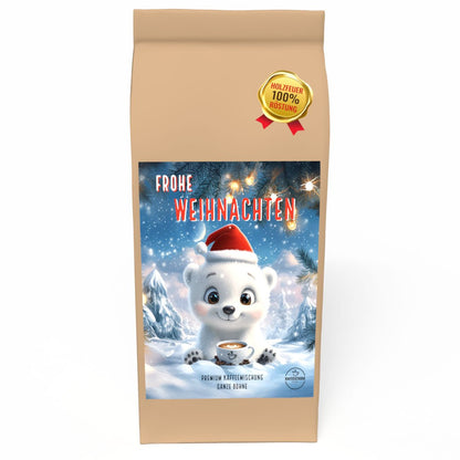 Geschenk Kaffee Weihnachten 'X - MAS BÄR' - Premium Kaffeebohnen - Kaffeestudio Shop