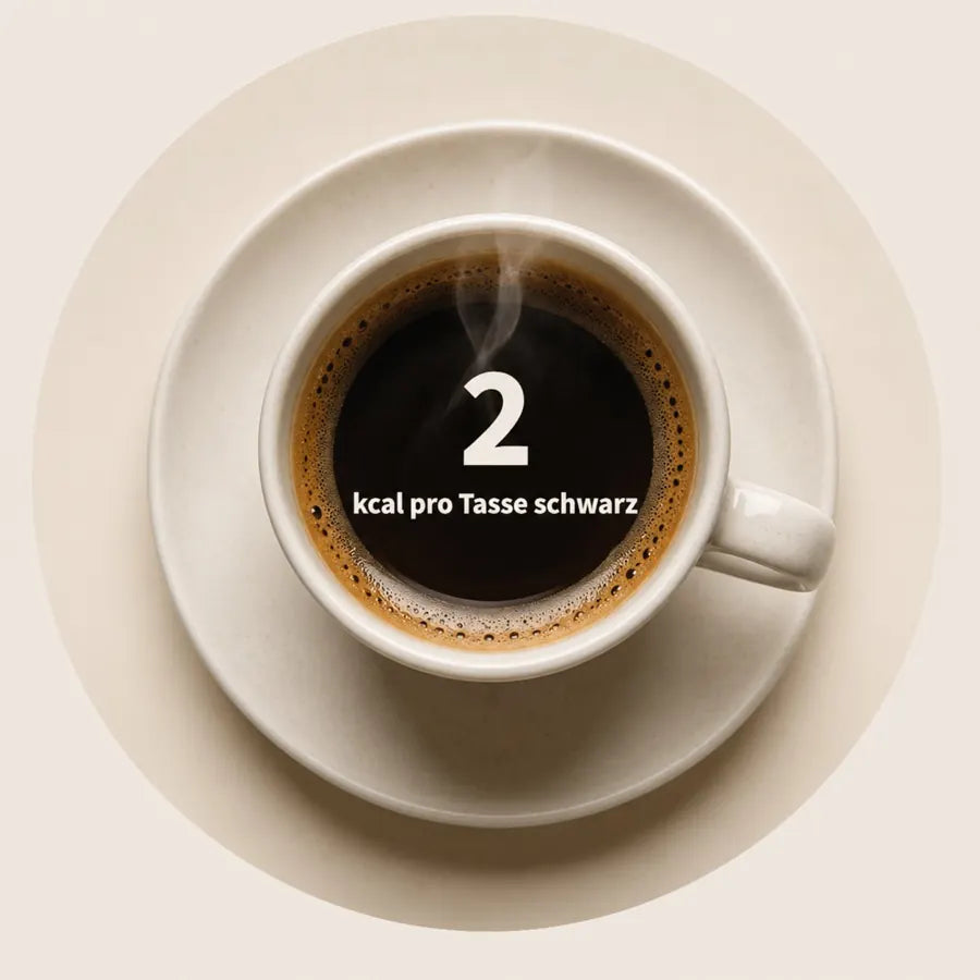 Tasse schwarzer Kaffee: rund 2 kcal pro Tasse